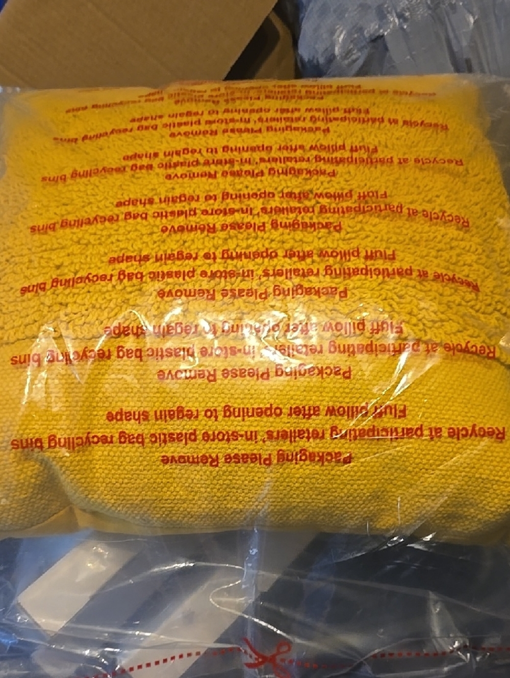 ❤️5/$25 New Bright Yellow Autumn Fall Knit Throw Pillow - Vibrant Accent
